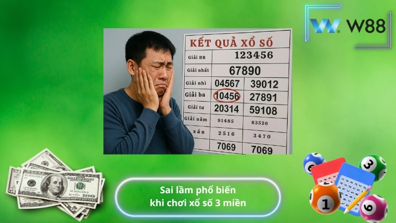 Sai lầm phổ biến khi chơi xổ số 3 miền