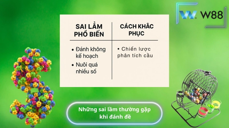 Những sai lầm thường gặp khi đánh đề