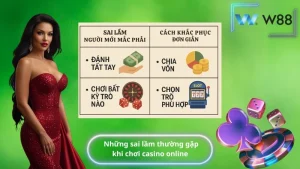 Những sai lầm thường gặp khi chơi casino online