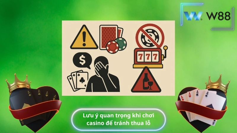 Mẹo chơi casino luôn thắng - Lưu ý quan trọng khi chơi casino để tránh thua lỗ